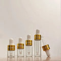 Amber Glass Dropper Bottles Mini 1ml 2ml 3ml 5ml Empty Perfume Fragrance Vial Essential Oils Bottle With Dropper