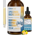 OEM High Absorption Magnesium Liquid Drops with Cellulose Fiber Bromelain Vitamin B6 C D Zinc Magnesium Supplement