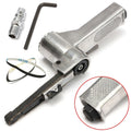 Belt Grinder 3/8" Air Belt Sander Air Angle Grinding Machine with Sanding Belts for Air Compressor Sanding Pneumatic Tool Set