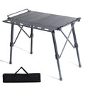 Foerstine Multifunctional Folding Table Adjustable Leg Height Multiple Partition Camping Outdoor Bbq Storage Large Table