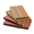 Modern 140x25mm WPC Decking Tiles Teak Wood Flooring 3D Grain Deck for Outdoor Garden Wood Plastic Composite Embossed Decking