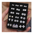 SE-2 Wholesale Classic Four/Six Claw Setting 6mm Diamond Earrings 925 Sterling Silver 5A Zircon Women Earrings Fashion Jewelry