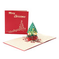 Star Packaging Customize Printing 3d Stereoscopic Pop up Flowers Bouquet Tree Merry Christmas Greeting Gift Cards