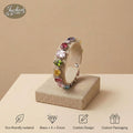Jachon Wholesale Trendy Rainbow Necklace and Bracelet Set with Copper Zircon Crystal Fashion Jewelry for Anniversary Occasions
