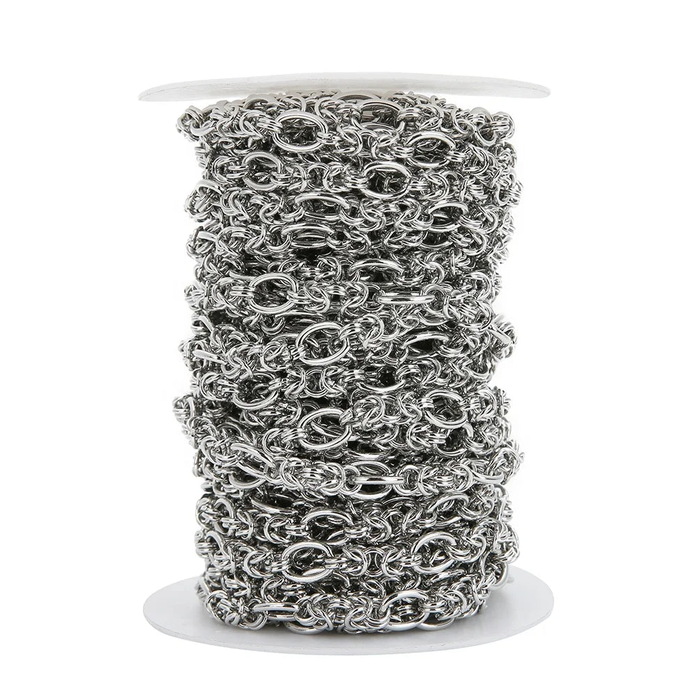Stainless Steel Chunky Knot Big Chains for Hip Hop Necklaces Findings Bracelets Supplies Jewelry Making Accessories