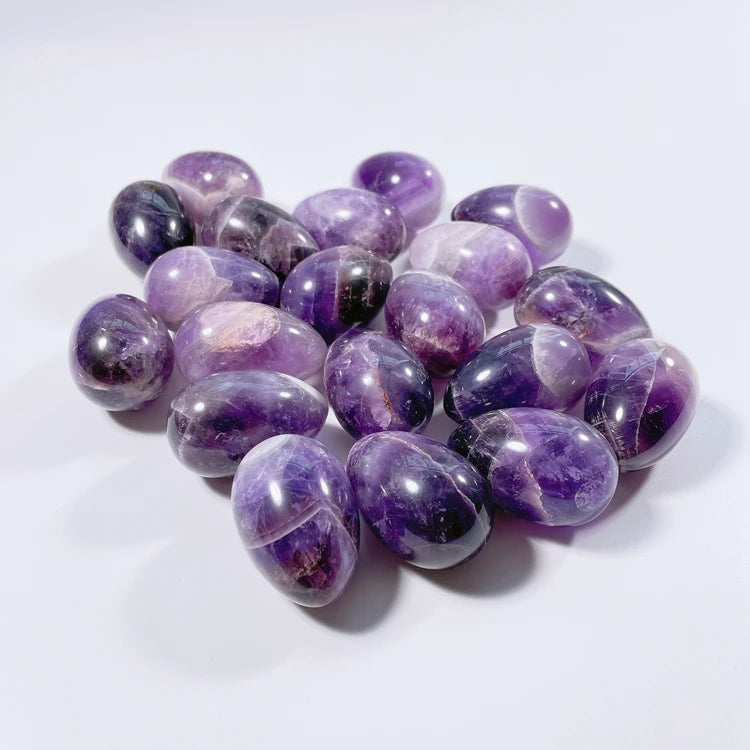 HY Wholesale Natural Gemstone Amethyst Yoni Eggs for Vaginal Exercise Jade Eggs