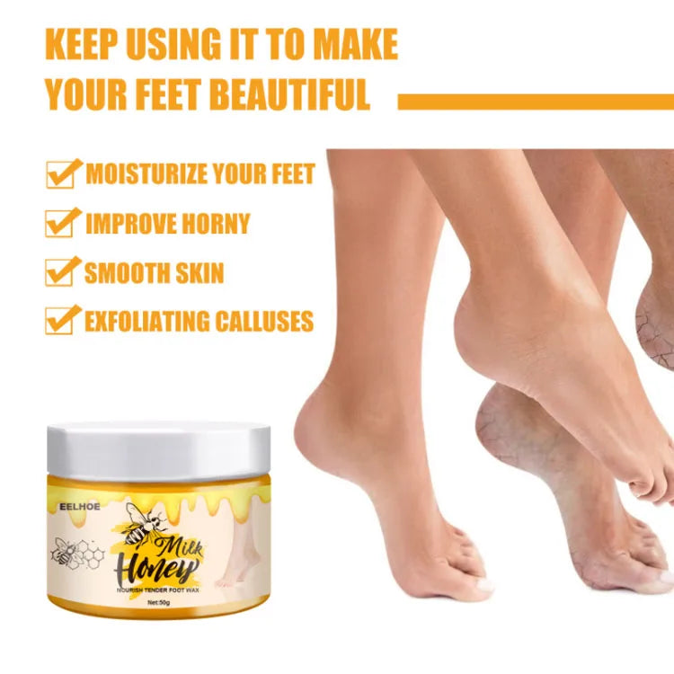 Wholesale Milk Honey Rejuvenating Moisturizing Peeling Foot Mask