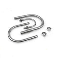 U Bolts Round Square Bend 1/2" X 4 3/4" Steel Zinc HDG Plating with Two Nuts