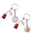 Personalized Custom Mother's Day Gift Pendant Keychain Charm Sublimation Rose Metal Keychains