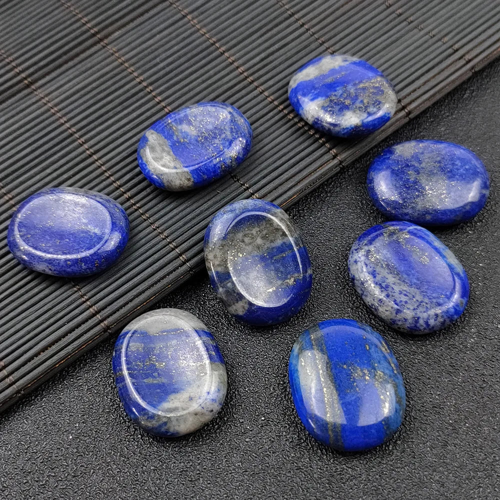 2026 Gems Lapis Lazuli Worry Stone Pocket Healing Palm Thumb Stones
