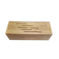 Handmade Bamboo Wooden Rectangular Storage Box with Sliding Lid Essential Oil Gift and Cosmetic Packing Box