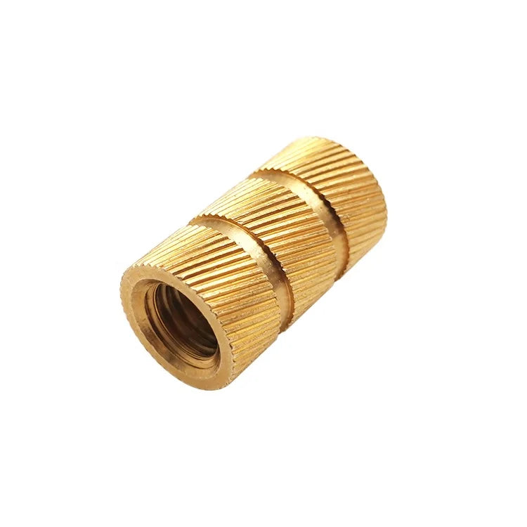 3/8-16-14 Knurled Brass Thread Insert Nut Brass Threaded Inserts Brass Insert Nuts