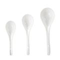 3 Size Small Large Chihese White Color Ceramic Porcelain Soup Tea Spoon with Hook Design