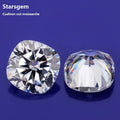 Starsgem Superior 9mm Cushion Loose Moissanite Sparkle White VVS Color Clarity