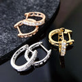 H&F Original Hoop Earrings Gold Ohrringe 18k Earrings Diamond Stud Earrings 18k Pure Gold