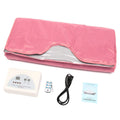 Modern 2-Zone Electric 550W Far Infrared Sauna Blanket Auto Protect Computer Control Panel Body Slimming PU Oxford Cloth