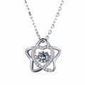 Newest Selling Lady Elegant Necklace Pendants Chain Choker Necklaces 925 Sterling Silver Moissanite Diamond Necklace for Gift