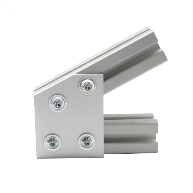 China Manufacturer  Aluminum Odm 6467 Rohs 10 Series 4 Hole 30 Degree Angled Device  for  T- Slot Aluminum Profiles 10/15 Inches