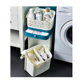 Laundry Basket Wheels Plastic PET Injection-Molded Eco-Friendly Multi-Layer Food Storage Bathroom Household Simple Storage Shelf