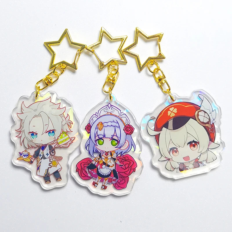 Promotional Anime Star Peripheral Gift Pendant Double-sided Printing Logo Customized Acrylic Keychain