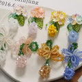 Delicate 48*53mm Colorful Seed Bead Tassel Dangle Cute Handmade Fruit Bowknot Flower Pendant for DIY Making Jewelry Accessories
