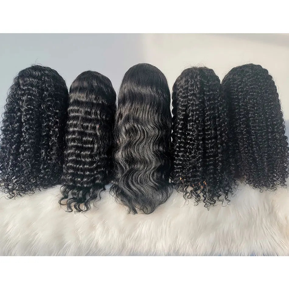 Swiss Lace Frontal Straight Wig Vendor Natural Raw Unprocessed Brazilian 100% Cuticle Aligned Human Hair Lace Front Wig