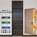 Foshan Wood Door Factory Fire Rated Door 60 90 Mins Fire Resistant Wooden Doors for Hotel Apartment