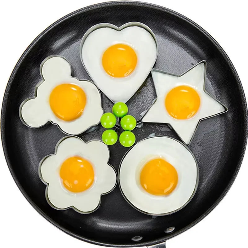Wholesale Stainless Steel Fried Egg Mold Pancake Shaper and Egg Ring Kitchen Gadgets Metal Egg Tools