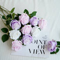 European-Style Handmade Simulated Velvet Rose Bud Soft Furnishings Flower Arrangements for Wedding Valentine's Day Scenery