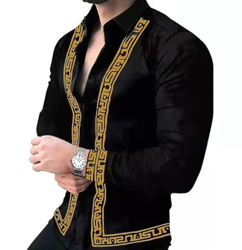 Latest Design Men Custom Shirt Men Dress Shirts Long Sleeve Formal Plus Size Men's Shirts Camisas Para Hombres