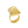 2025 Fashion Pyramid Rings 316L Stainless Steel Gold Ring for Unisex Hot Sell Jewelry Gothic Anillos Retro Bague Christmas Gifts