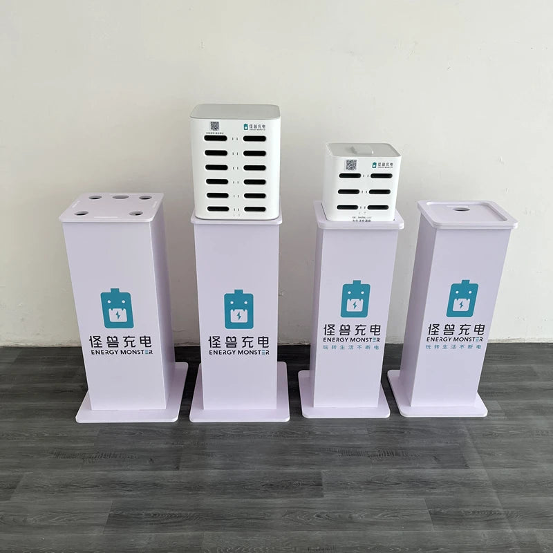 Signage Screen Cell Phone Charger Kiosk/Digtal Locker Supported Public Mobile Charger/Phone Charging Display Stand