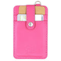 Wholesale YIXINNIAN NATIONAL PU Leather ID Badge Holder with Letter Logo Name Tag Card Slots for Credit Cards and Work IDs