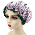 Hot Sales Flamingo Shower Cap Women Reusable Double Layer Waterproof Shower Hair Bath Cap Large Size