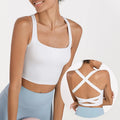 Ladies Gym Fitness Workout Sports Bra Lightweight Nylon High Impact Running Yoga Bra Top Custom Logo Crane Plus Size Exercise