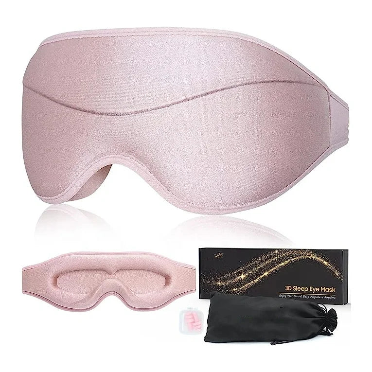 3D 100% Light Blocking Soft Breathable Luxury Elastic Strap Crystal Eye Mask Sleeping Mask Cover for Dark Circles OEM Supply