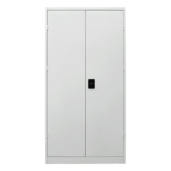 Industrial Metal File Documents Storage Cabinet Full Height Glass Swing 2 Door Cupboard Locking Steel Filing Cabinet