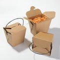 Take Away Kraft Paper or White Card Paper Noodle Boxbiodegradable Food Paper Box Custom Printed Noodle Boxes