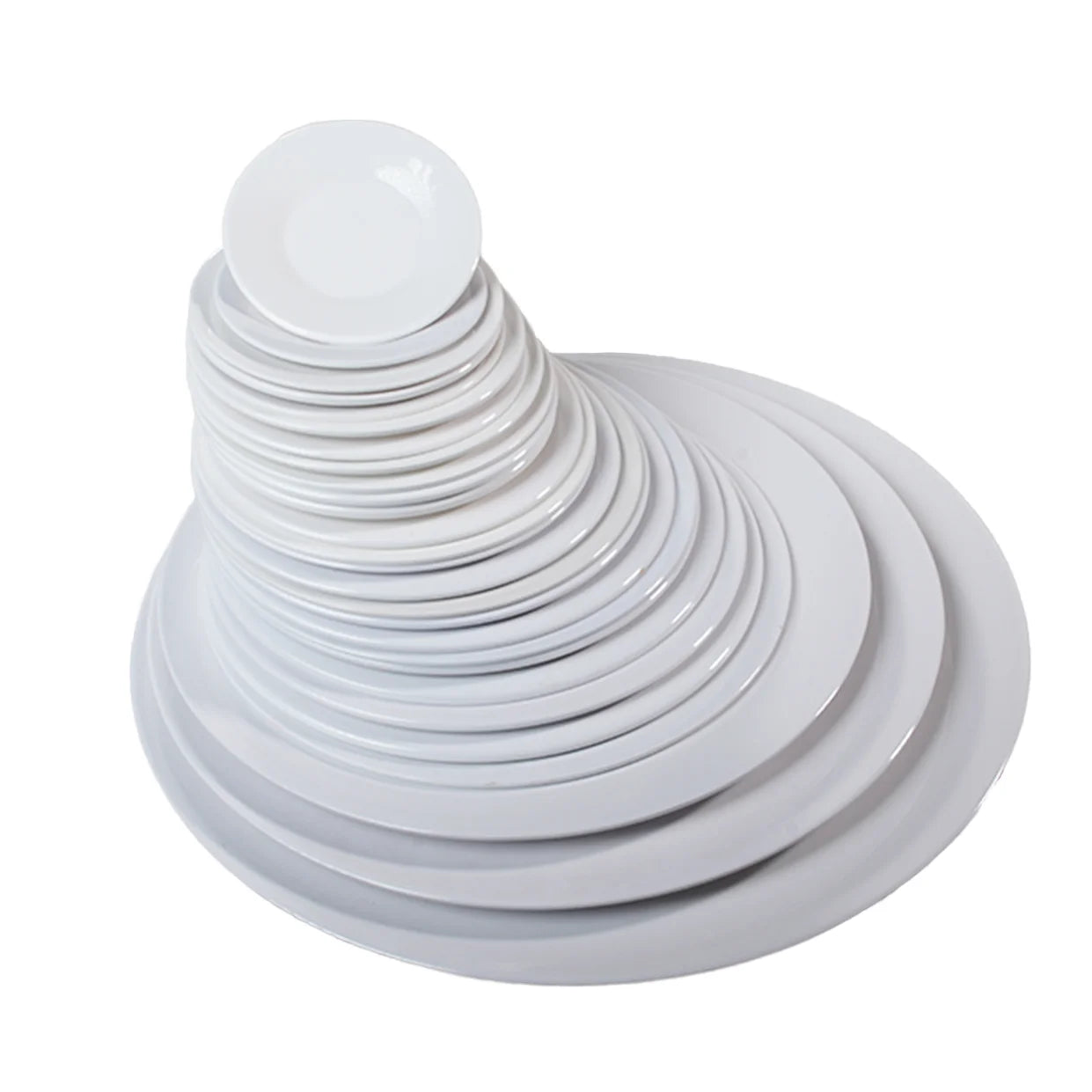 Factory Custom Wholesale Eco-Friendly Melamine Plastic Modern Luxury Dinner Plates Logo Flat Dishes Sets for Restaurant Wedding