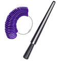 US UK Plastic Ring Sizer Measuring Tool Mandrel Stick and Finger Size Measuring Instrument Jewelry Measuring Tool Ring Sizer Set