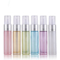 In Stock 10ml Pearl pink Yellow Green Purple Blue White Glass Spray Bottle With Silver/gold Bottle for Essential Oil/perfume