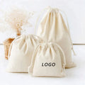High Grade Custom Printed Jewelry Duster Cotton Cloth Bag With Drawstring