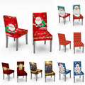 Christmas Chair Cover Seat Protector Chair Covers for Dining Room Kitchen Hotel Living Room Wedding Banquet