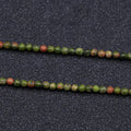 DIY Sparkly amazing Unakite loose bead raw gemstone loose strands black beads for jewelry DIY hot selling 2022