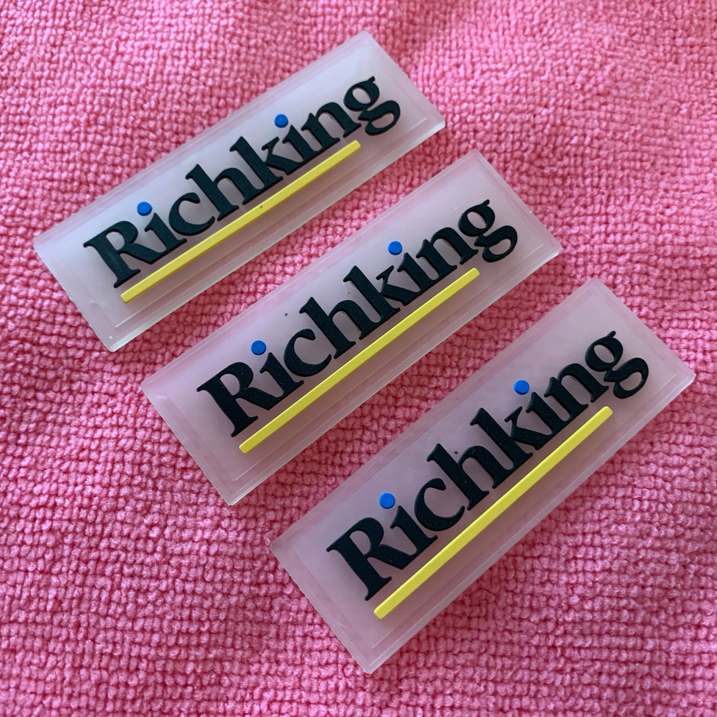 Wearable 2mm Thickness Transparent PVC Clothing Labelcustom Any Shape 3D clear Transparent Silicon Label