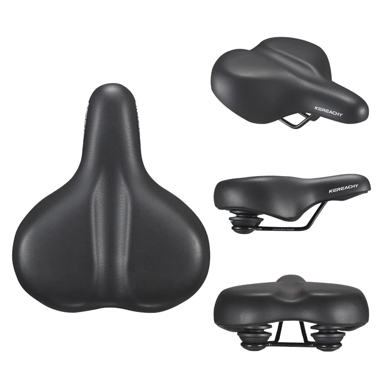 KEREACHY Factory Price Wide Seat Bicycle Seat Cushion Waterproof Vacuum Saddle Bicycle Saddle Bicycle Parts