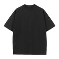 Men's Custom 230g Cotton Short Sleeve T-Shirt Loose Fit with European Code Logo Print Solid Pattern Top in Jersey Fabric