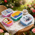 Topjlh Sublimation Plastic Lunch Box for Kids Customizable School Food Container with Coated Surface for Heat Press Printing