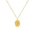 Fashion Personality Embossed Portrait Design Necklace Woman Ins Cold Wind Simple Titanium Steel 18K Gold Clavicle Chain