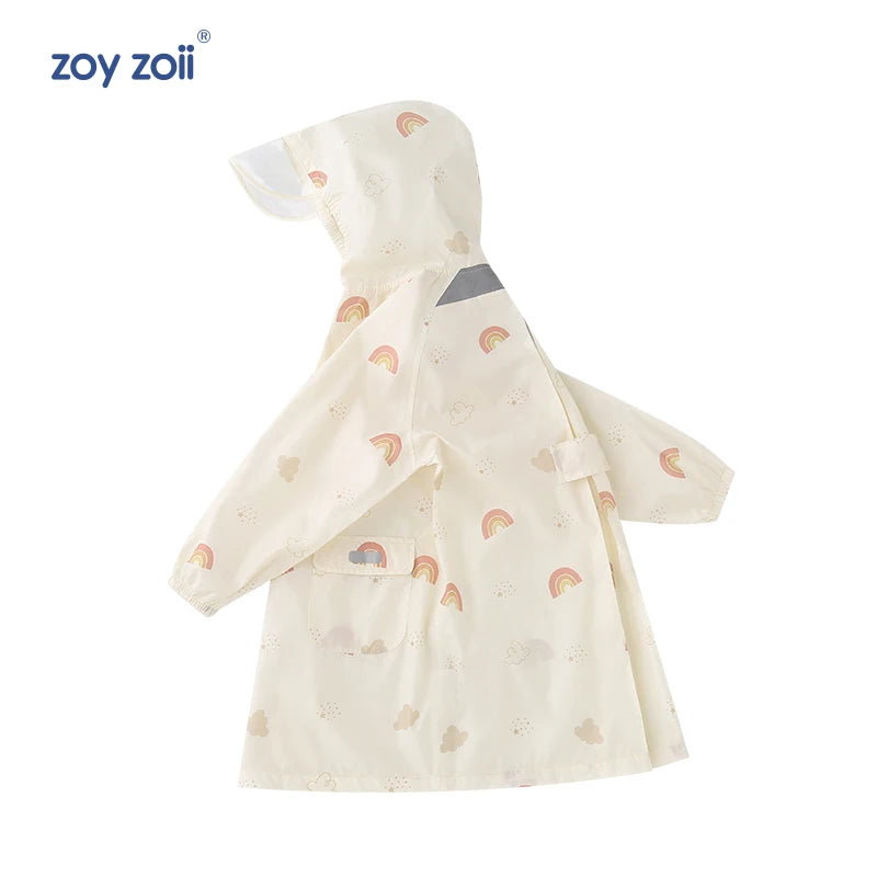 New Pvc Fashion Cartoon Children's Raincoat Kids Rain Jacket with School Thick Poncho Jacket Waterproof for Kids